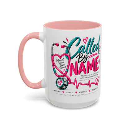 Called By Name Coffee Mug — Inspirational Nurse Stethoscope Design (11/15oz)