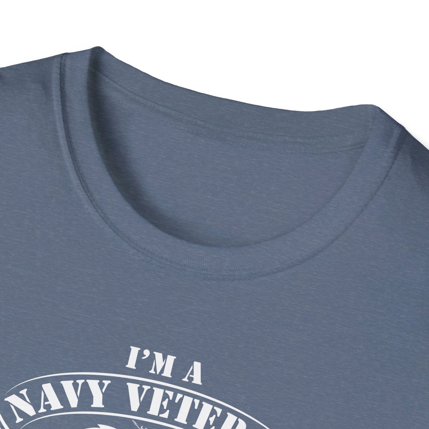 I'm A Navy Veteran I Fear God And My Wife Funny American Patriotic Men's Christian T-shirt