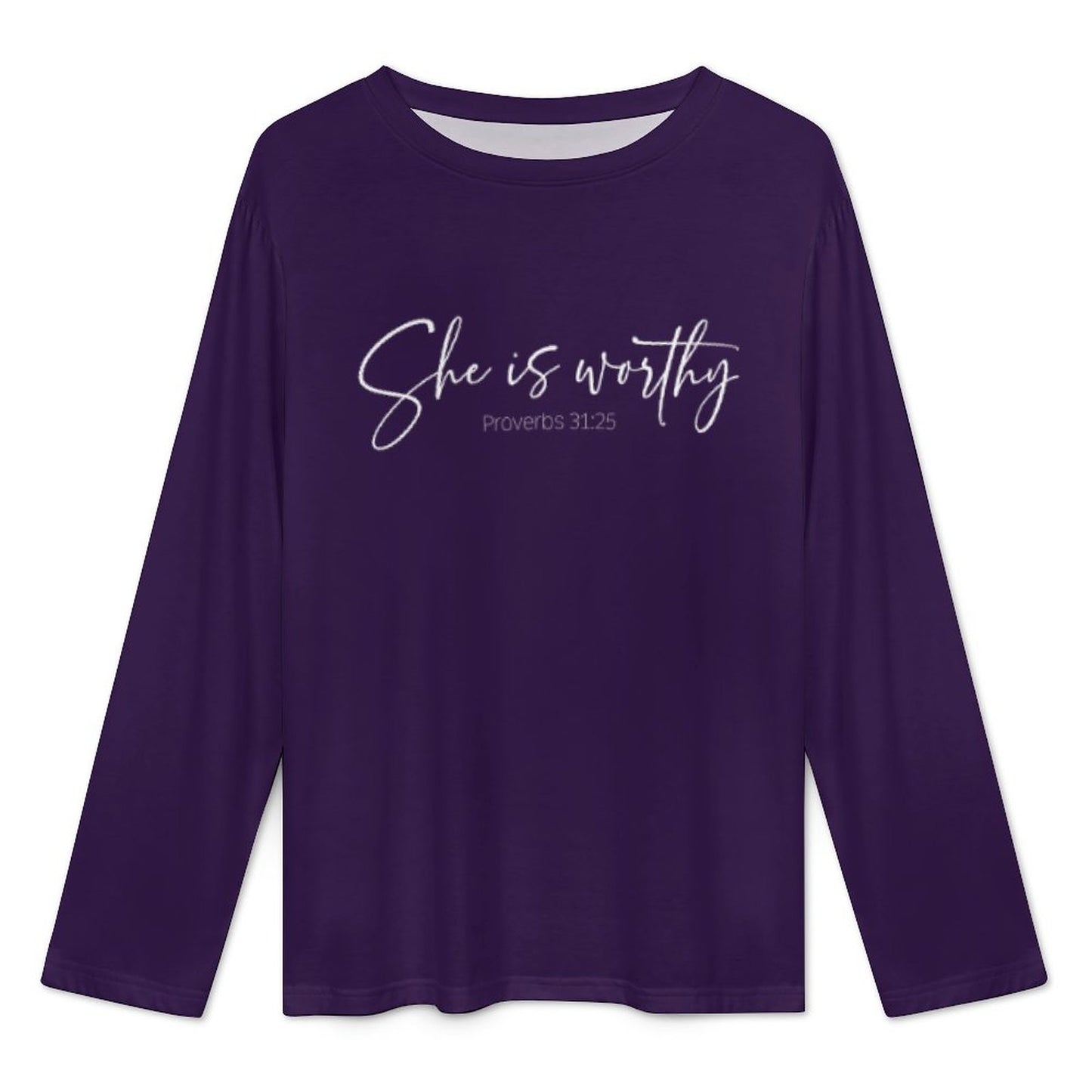 She Is Worthy Women's Christian Pajamas - ClaimedbyGodDesigns