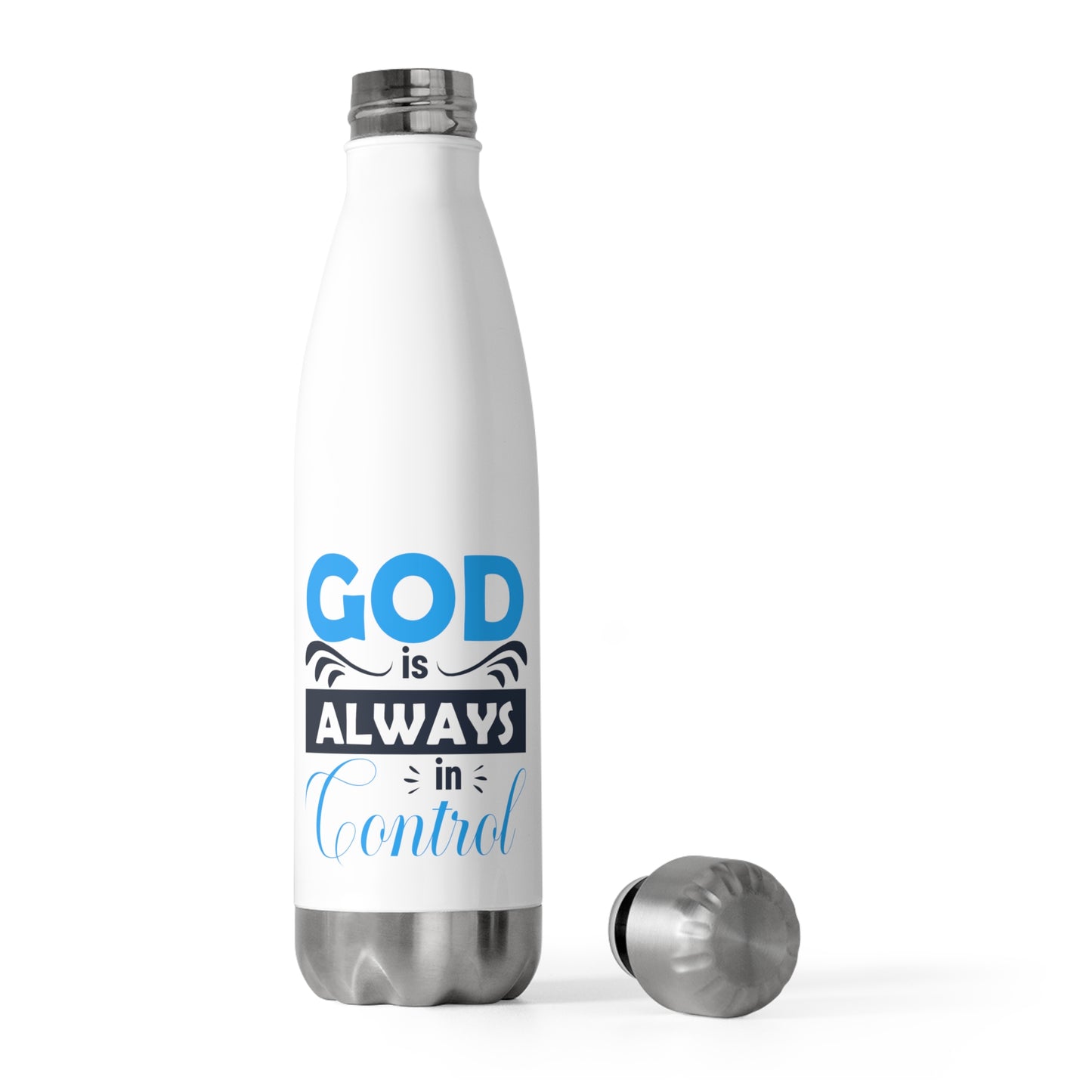 God Is Always In Control Insulated Bottle 20 oz
