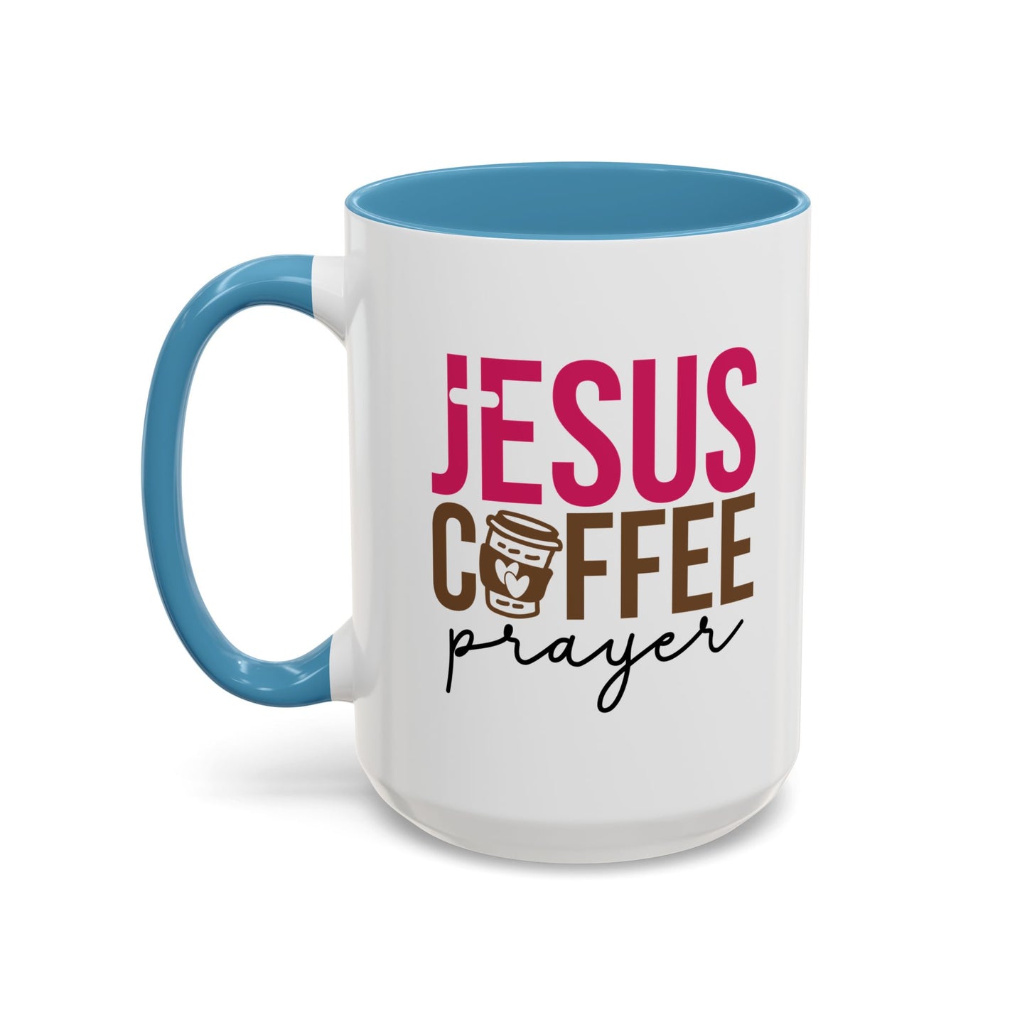 Faith-Inspired Coffee Prayer Accent Mug - Faith Inspired Gift for Coffee Lovers, Religious Drinkware, Inspirational Kitchen Decor