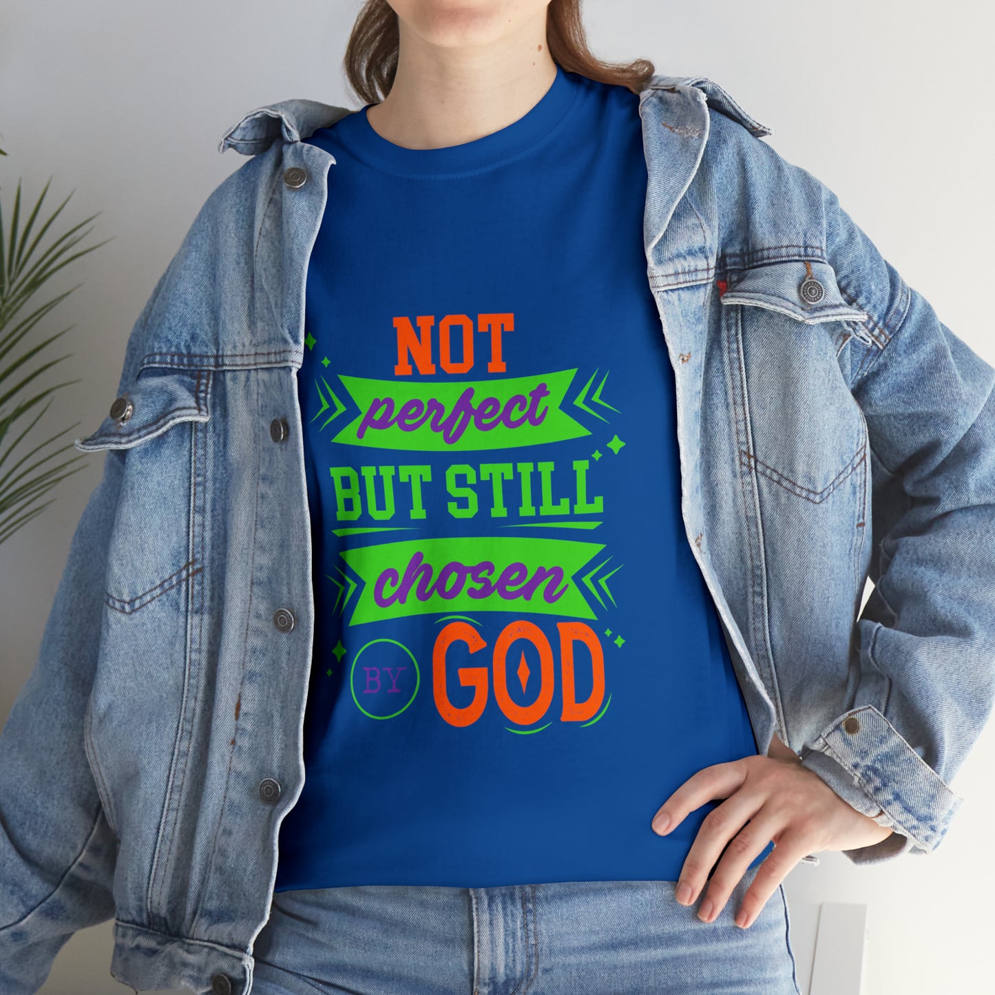 Not Perfect But Still Chosen By God Unisex Heavy Cotton Tee