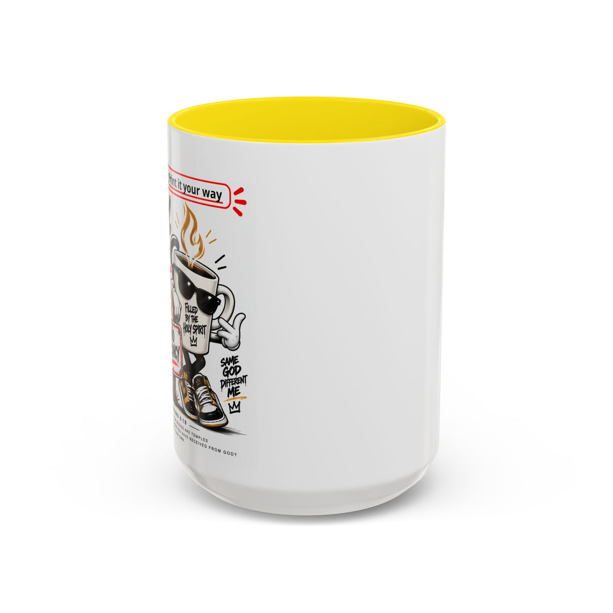 Sorry, This Vessel Is Already Occupied Personalized Christian Coffee Mug — Called by Name Accent Mug (15oz)