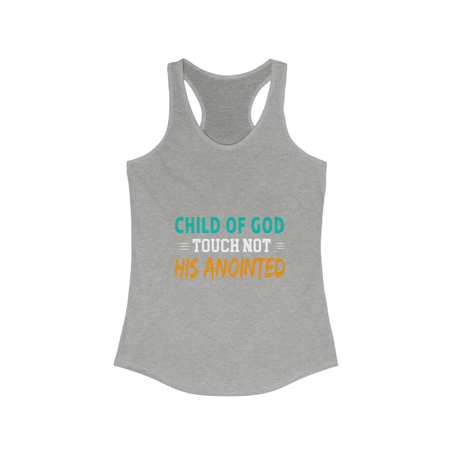 Child Of God Touch Not His Anointed Women's Slim Fit Tank-top Printify