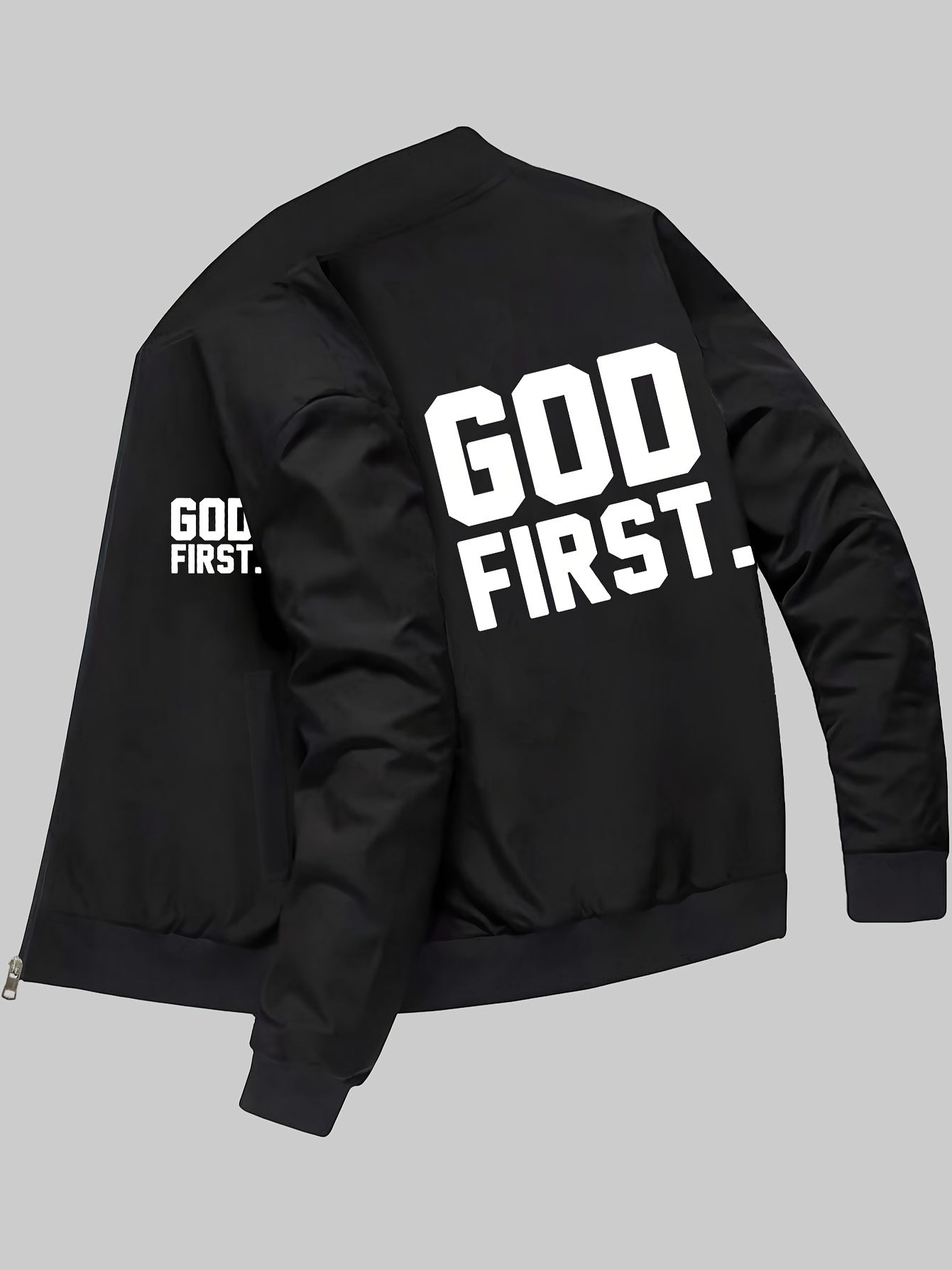 God First Men's Christian Jacket claimedbygoddesigns