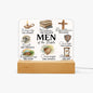 Men Of The Bible Christian Acrylic Plaque with Stand - Rectangle - ClaimedbyGodDesigns