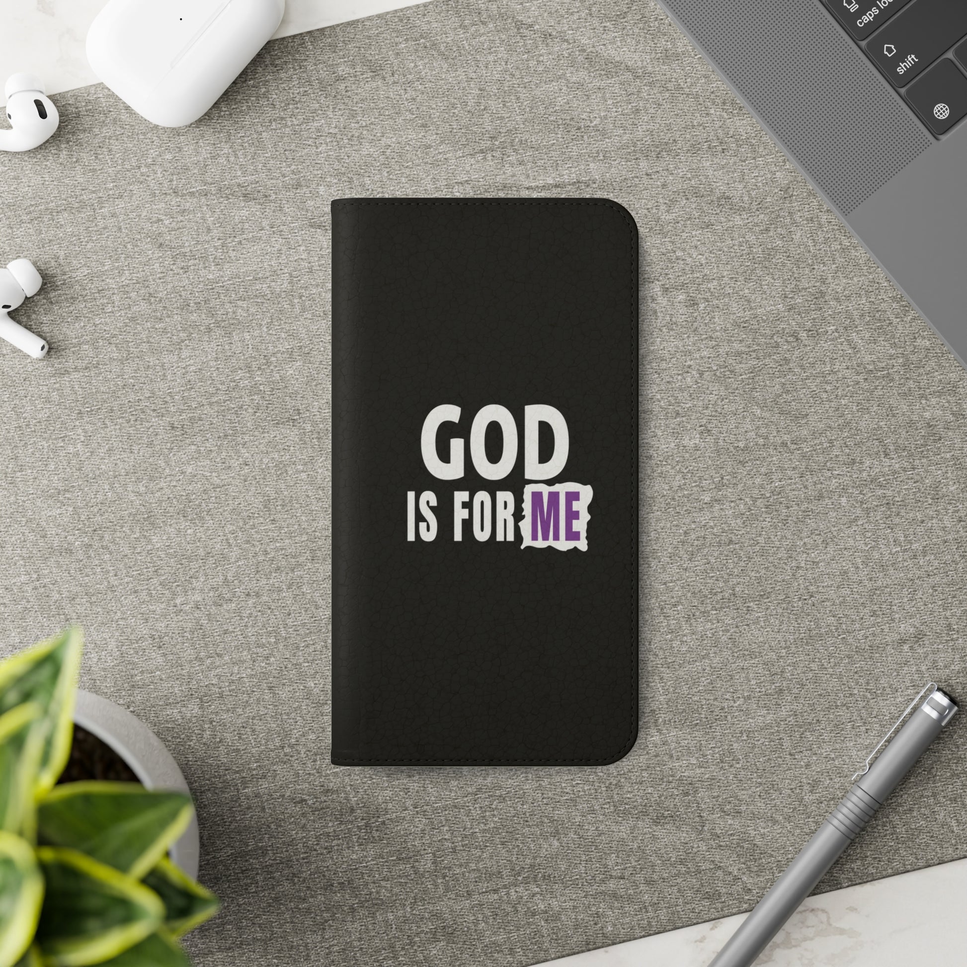 God Is For Me Christian Phone Flip Cases Printify