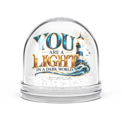You Are a Light in a Dark World Christian Snow Globe - Claimed by God Designs