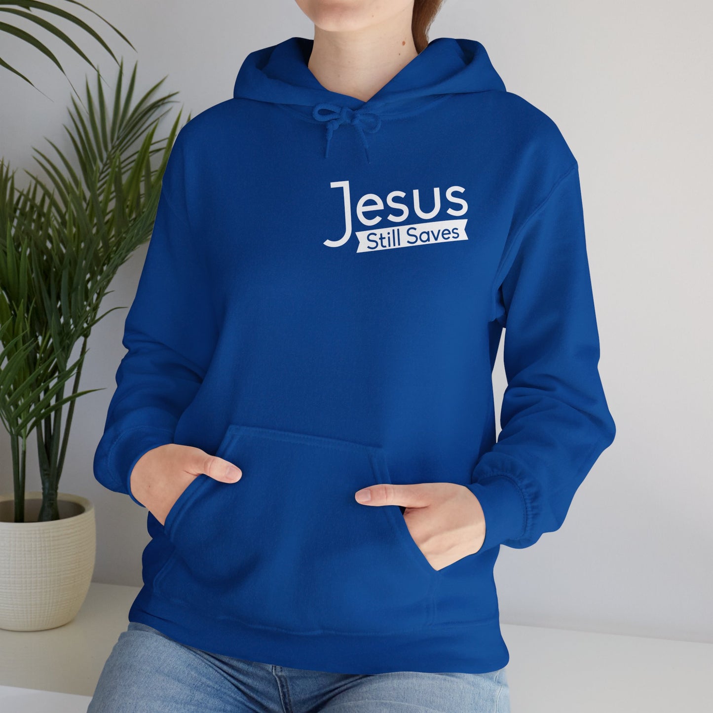 Jesus Still Saves Unisex Christian Hooded Pullover Sweatshirt