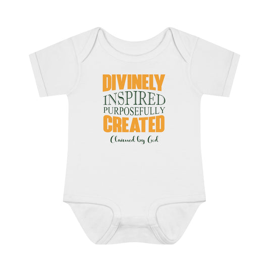 Divinely Inspired Purposefully Created Christian Baby Onesie Printify