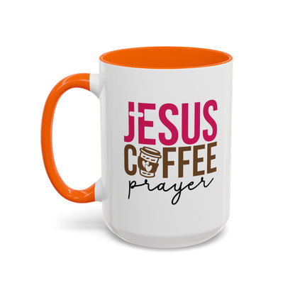 Faith-Inspired Coffee Prayer Accent Mug - Faith Inspired Gift for Coffee Lovers, Religious Drinkware, Inspirational Kitchen Decor