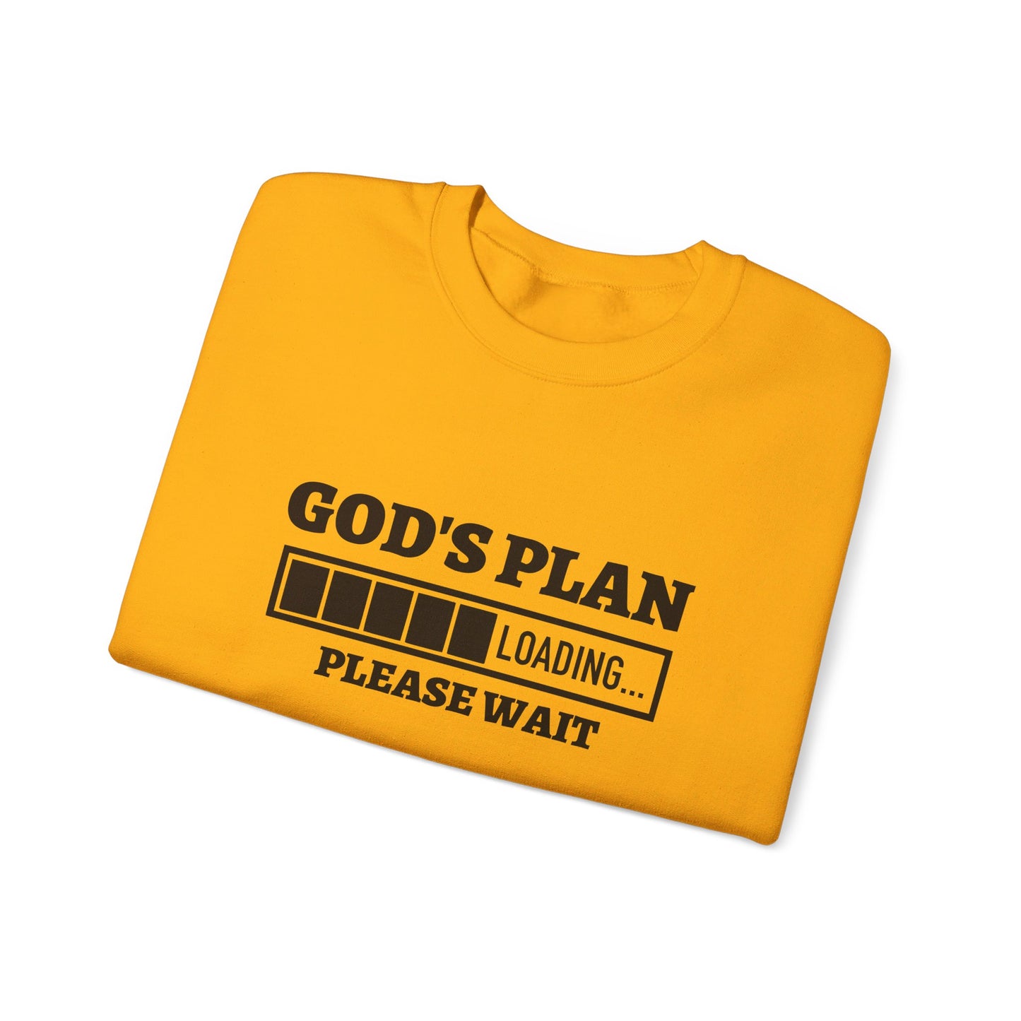 God's Plan Loading Unisex Heavy Blend™ Crewneck Christian Sweatshirt