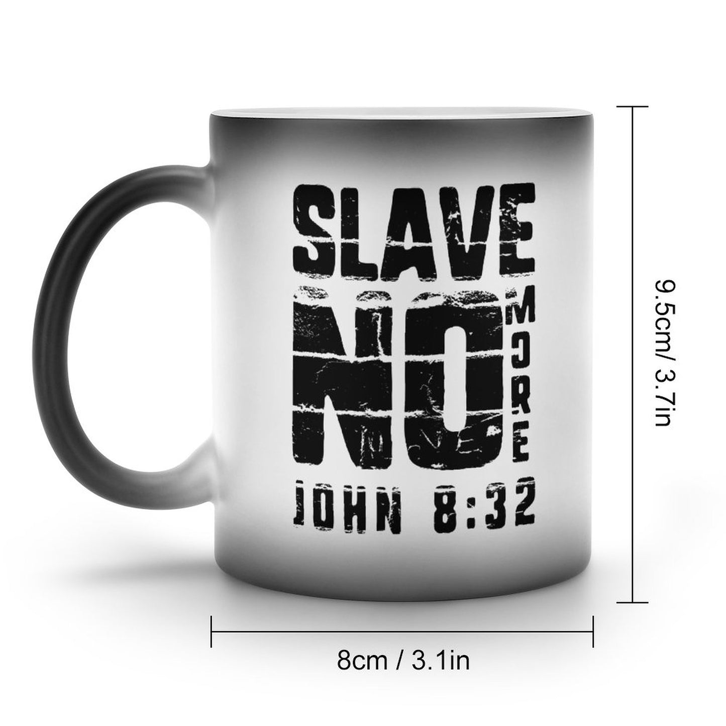 Slave No More Christian Color Changing Mug (Dual-sided)