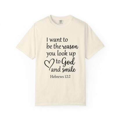 Inspirational Unisex T-Shirt -Smile, Faith-Based Apparel, Religious Gift, Christian Tee, Motivational Shirt, Everyday Wear