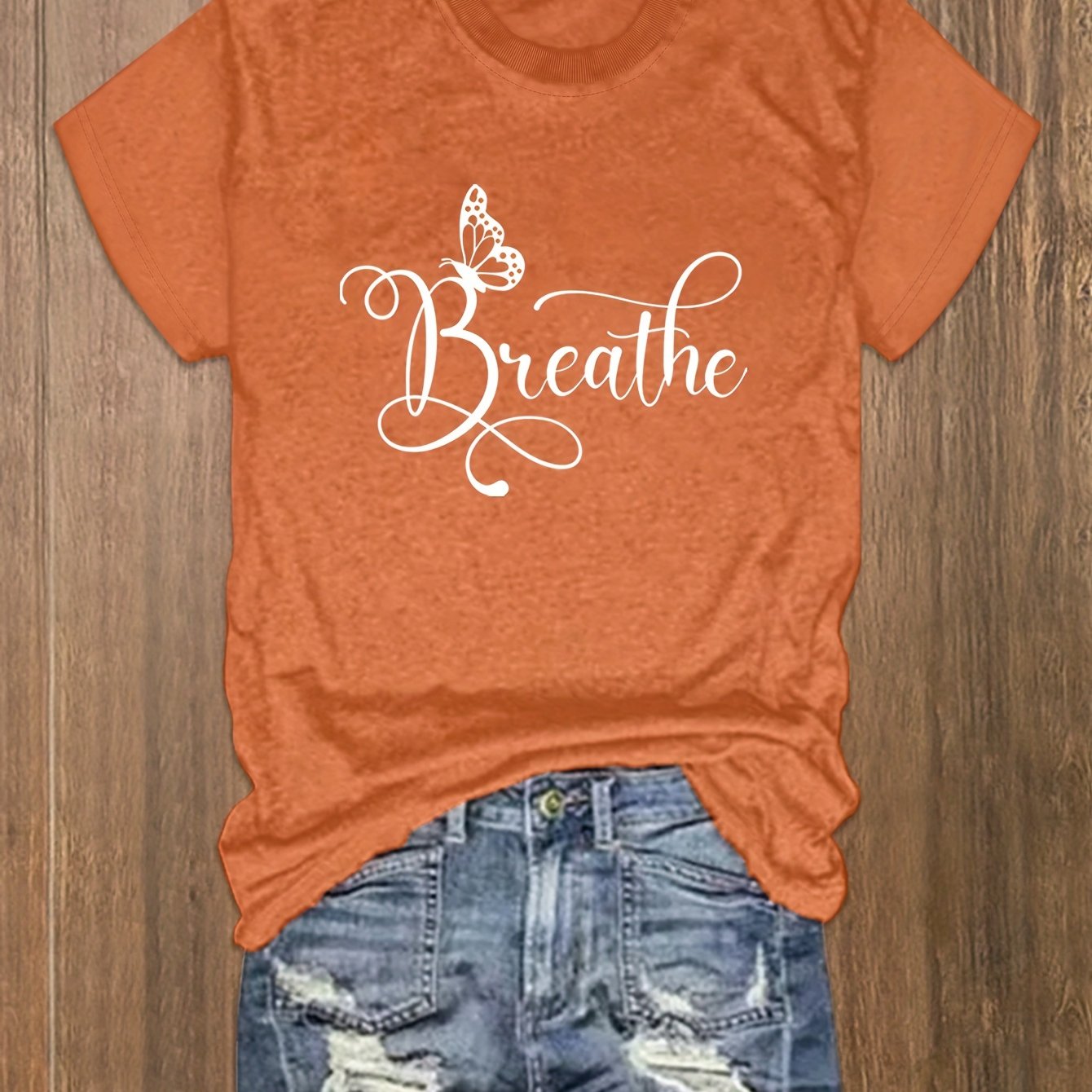 Breathe Plus Size Women's Christian T-shirt claimedbygoddesigns