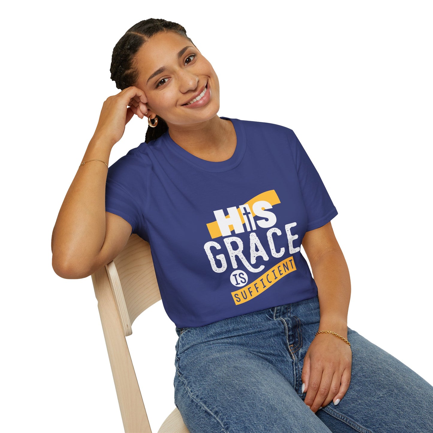 His Grace Is Sufficient  Unisex Christian T-shirt