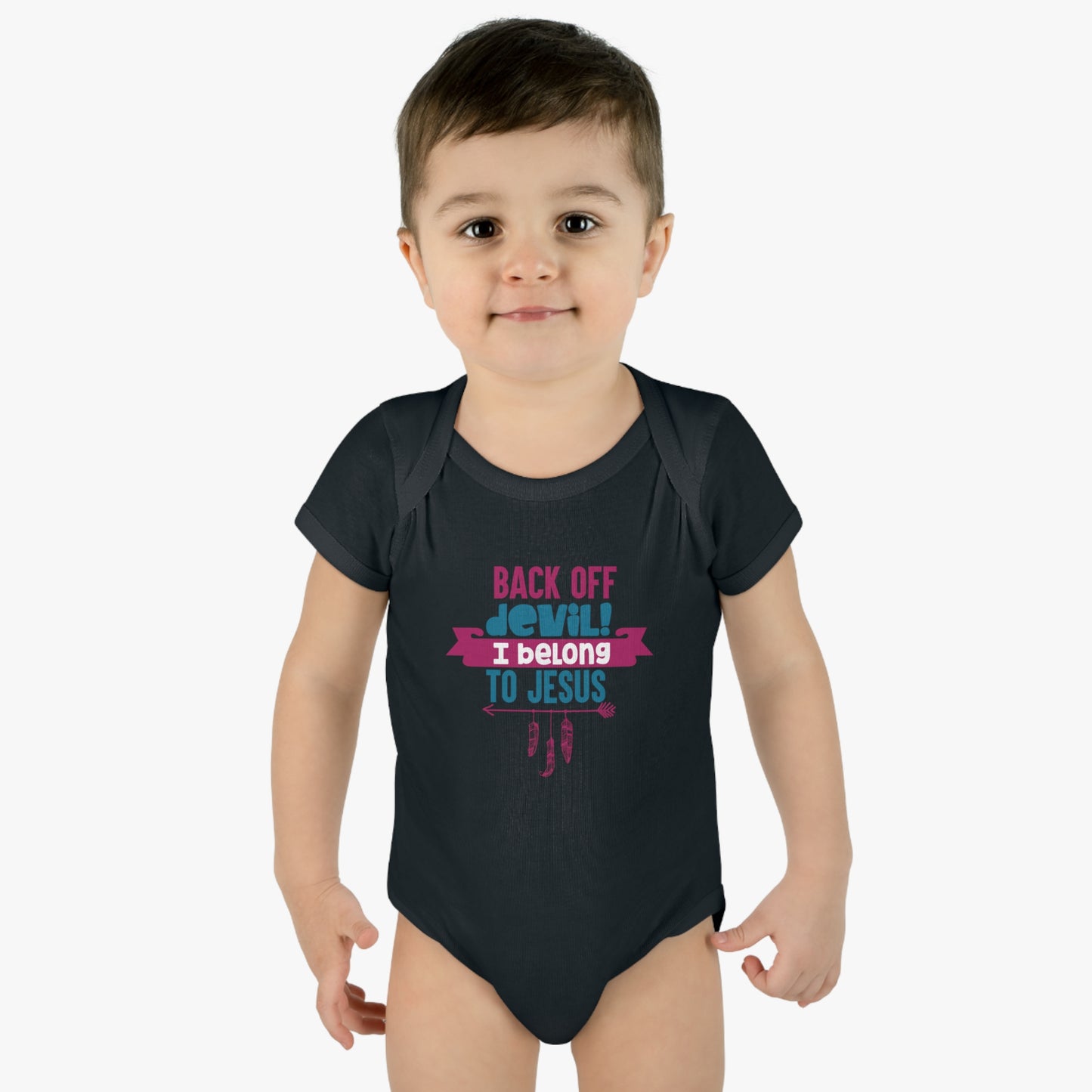 Back Off Devil I Belong To Jesus Christian Baby Onesie Printify