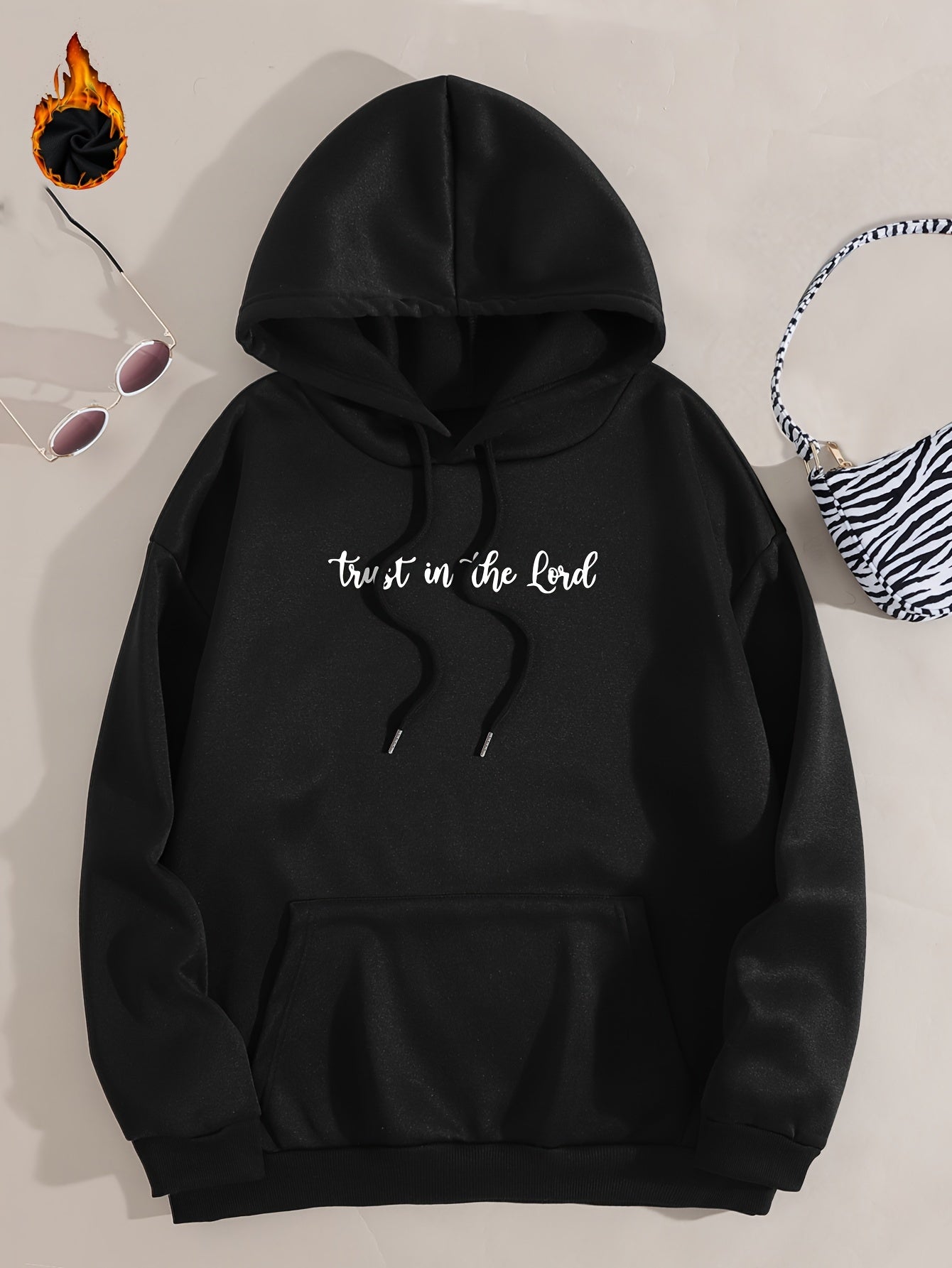 Trust In The Lord Women's Christian Pullover Hooded Sweatshirt claimedbygoddesigns