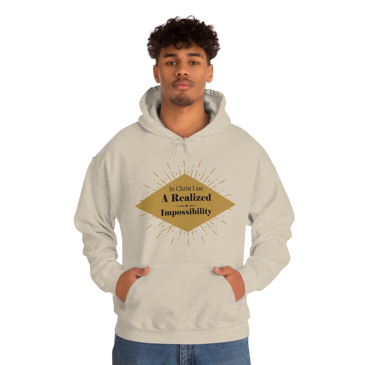 In Christ I Am A Realized Impossibility Unisex Hooded Sweatshirt