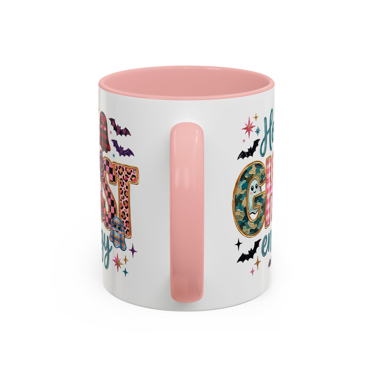 Accent Christian Coffee Mug — "Holy Ghost Energy" Halloween Cute Spooky Ceramic Mug (11/15oz)