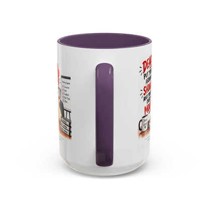 Christian Coffee Mug — "Dear Lord, Put Your Arm Around My Shoulder" Inspirational Ceramic Mug