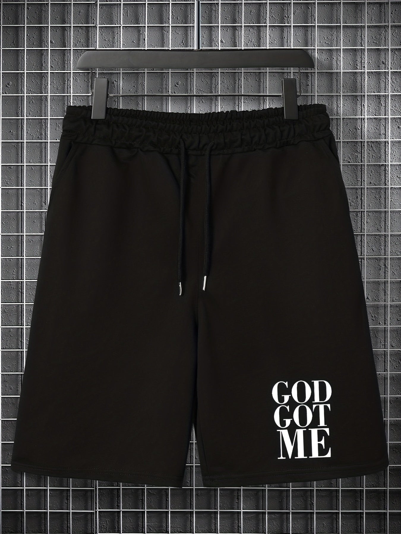 GOD GOT ME Plus Size Men's Christian Shorts claimedbygoddesigns