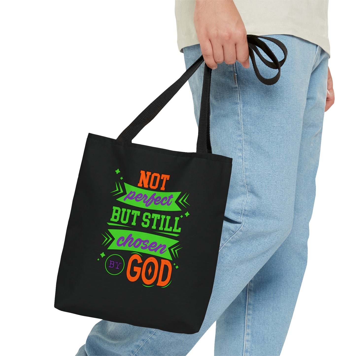 Not Perfect But Still Chosen By God Tote Bag