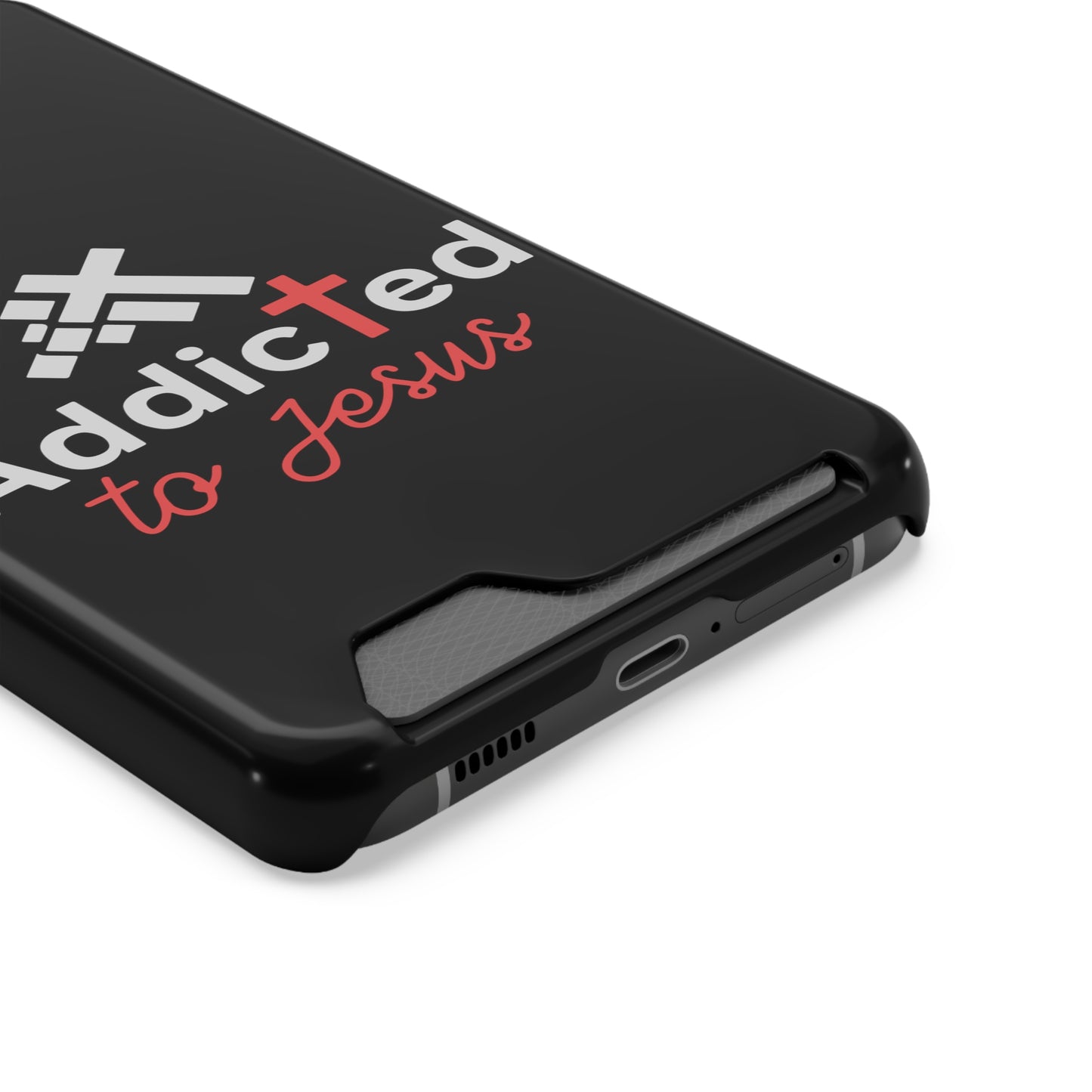 Addicted To Jesus Christian Phone Case With Card Holder Printify