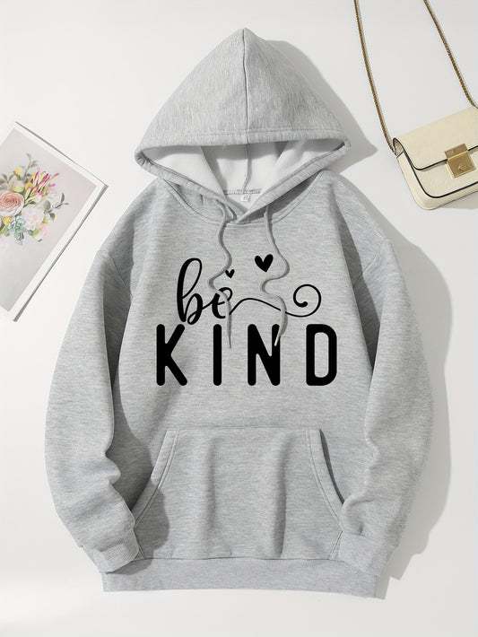 Be Kind Women's Christian Pullover Hooded Sweatshirt claimedbygoddesigns