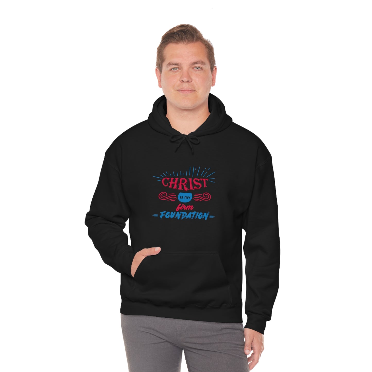 Christ Is My Firm Foundation Unisex Hooded Sweatshirt