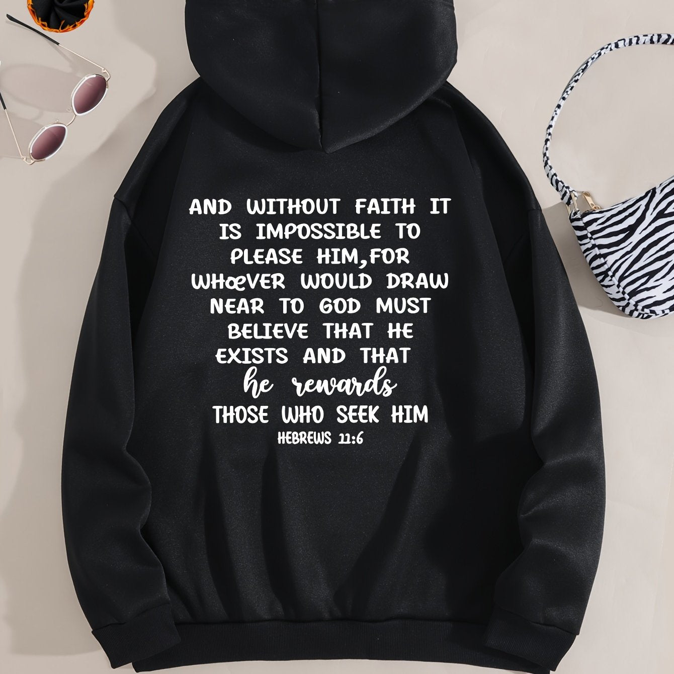 Trust In The Lord Women's Christian Pullover Hooded Sweatshirt claimedbygoddesigns