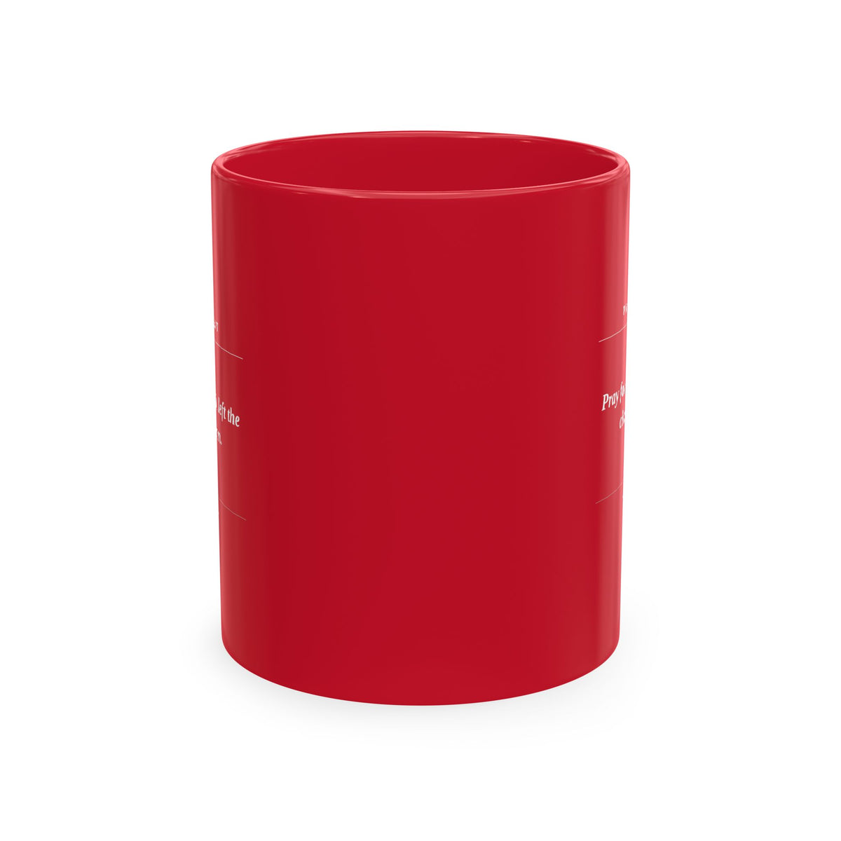Prayer Request Ceramic Mug — 'Pray for My Peace' Inspirational Religious Coffee Cup