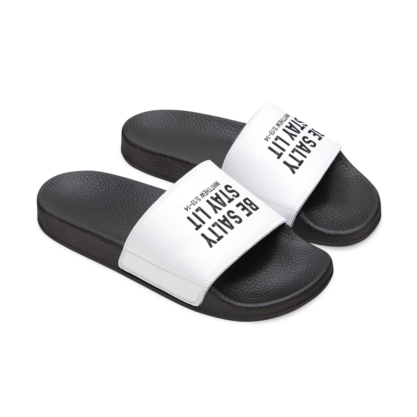 Men's Be Salty Stay Lit Christian Sandals - Casual Summer Footwear