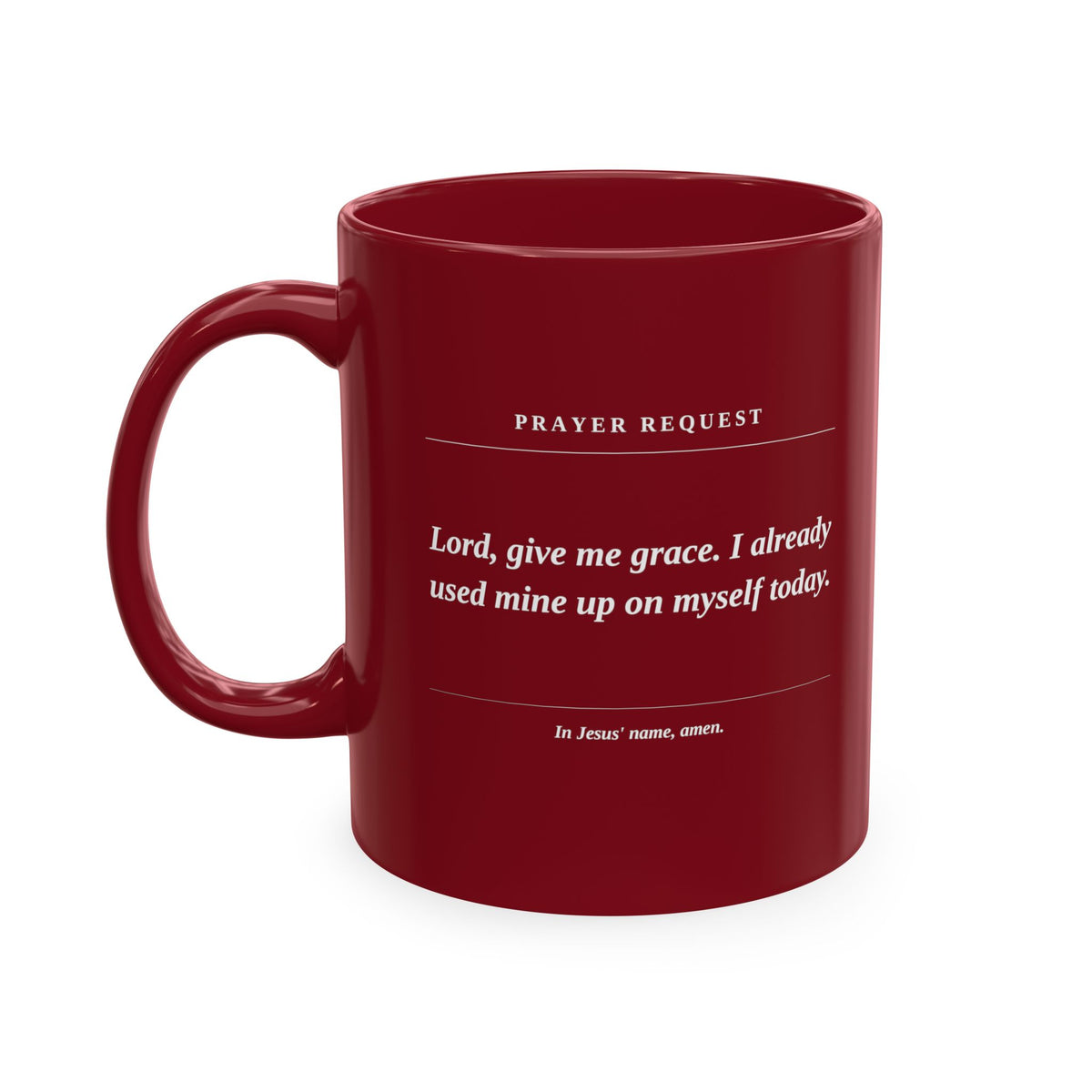 Prayer Request Mug — Inspirational Christian Coffee Cup with Daily Prayers
