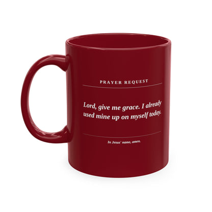 Prayer Request Mug — Inspirational Christian Coffee Cup with Daily Prayers