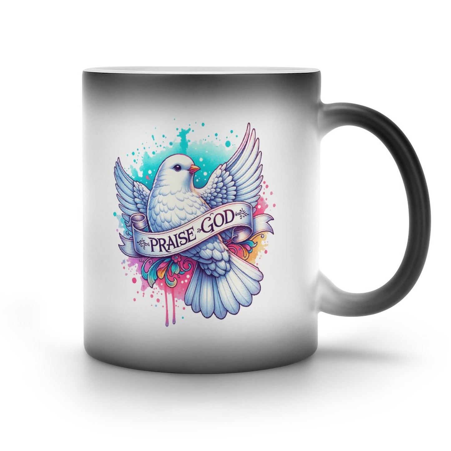 Praise God Christian Color Changing Mug (Dual-sided)