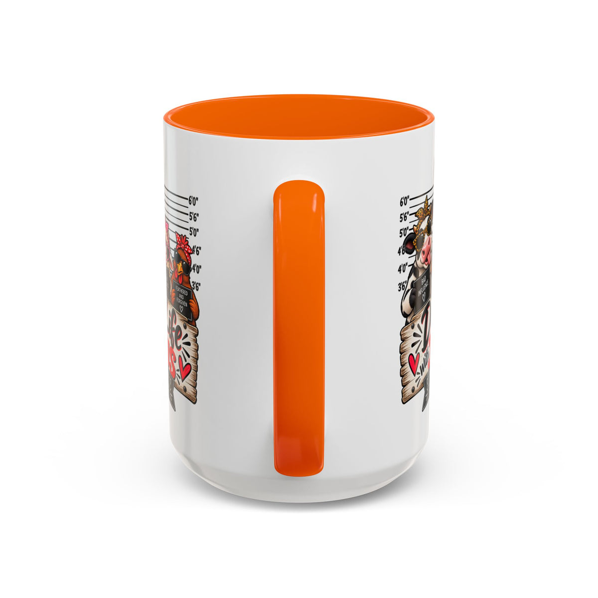 Doin’ Life with Jesus Funny Christian Farm Animal Mugshot Coffee Mug | Philippians 1:6