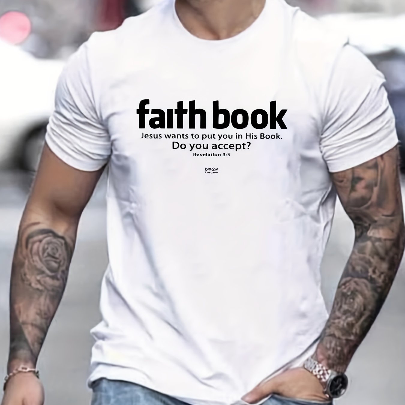 Faith Book: Jesus Wants To Put You In His Book Men's Christian T-shirt claimedbygoddesigns