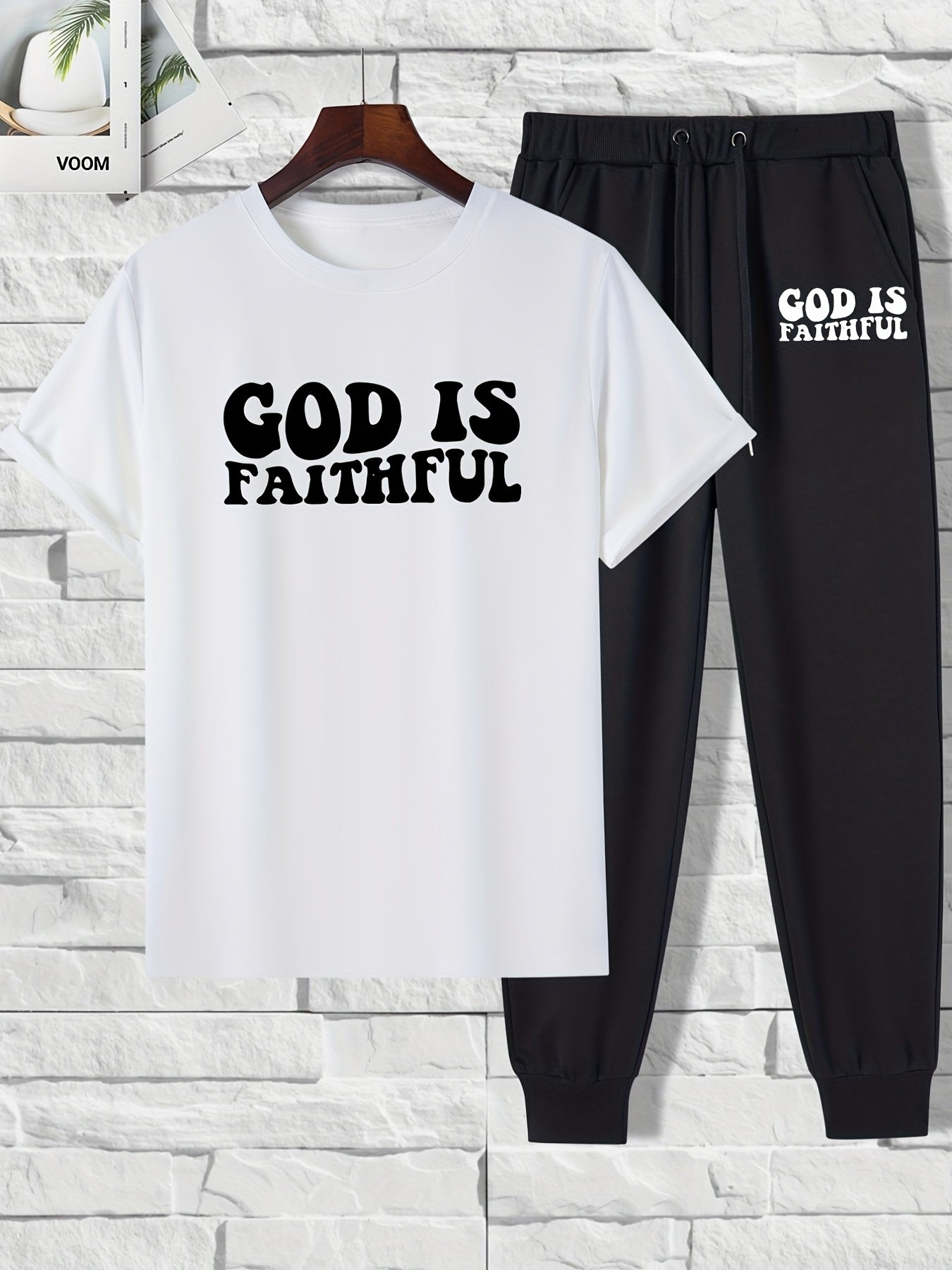 GOD IS FAITHFUL Men's Christian Casual Outfit claimedbygoddesigns