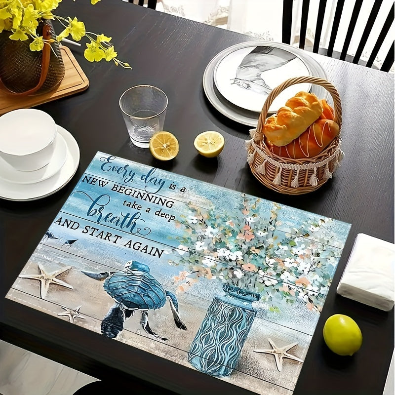 Every Day Is A New Beginning Christian Table Placemat (4pcs) claimedbygoddesigns