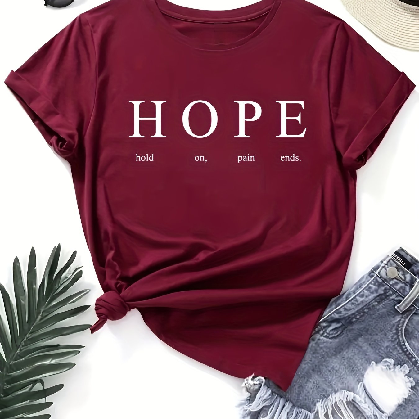 HOPE: Hold On Pain Ends Women's Christian T-shirt claimedbygoddesigns