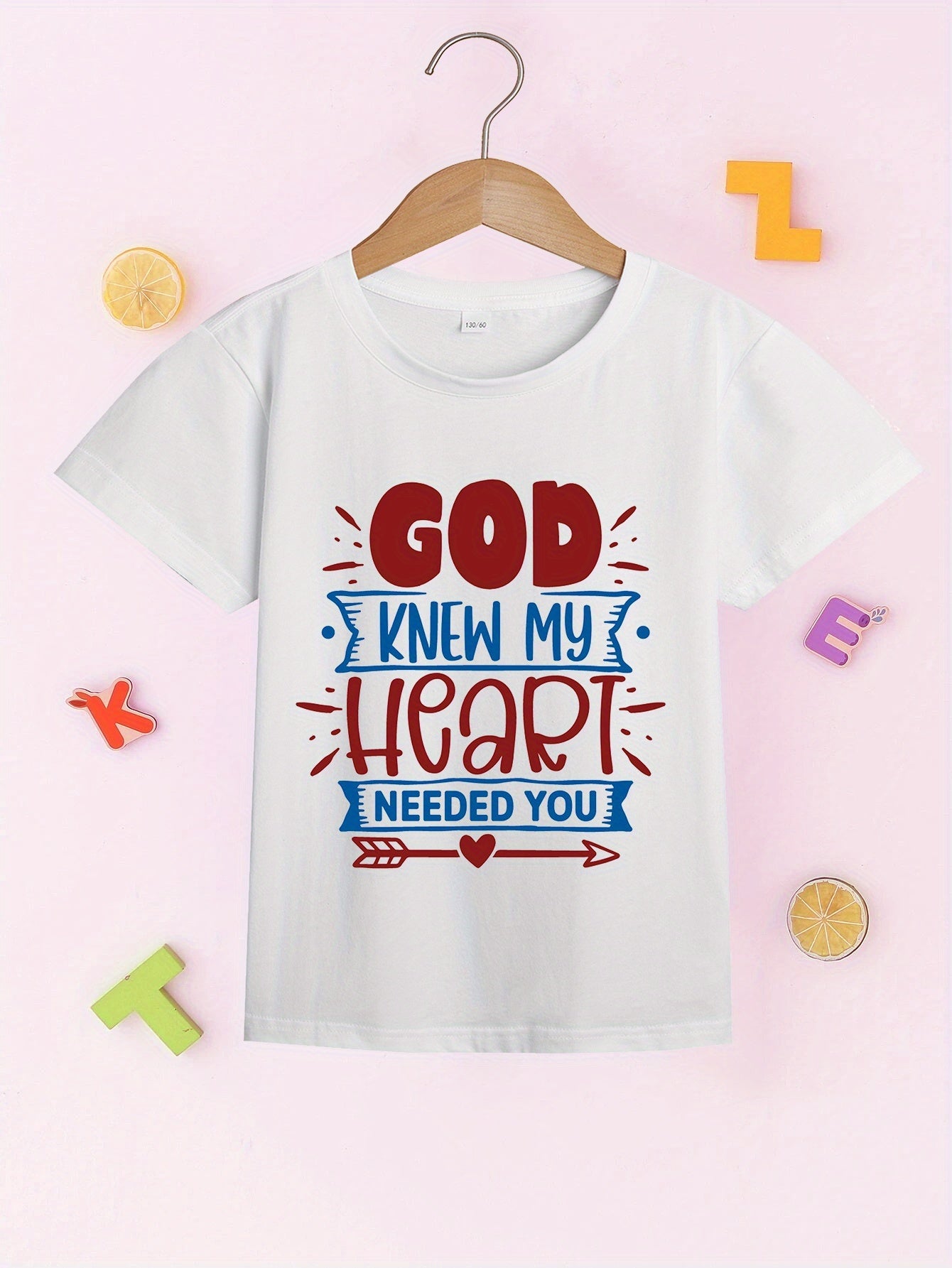 God Knew My Heart Needed You Youth Christian T-shirt claimedbygoddesigns