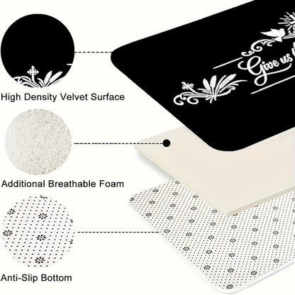 Matthew 6:11 — Give Us This Day Our Daily Bread Christian Kitchen Mat