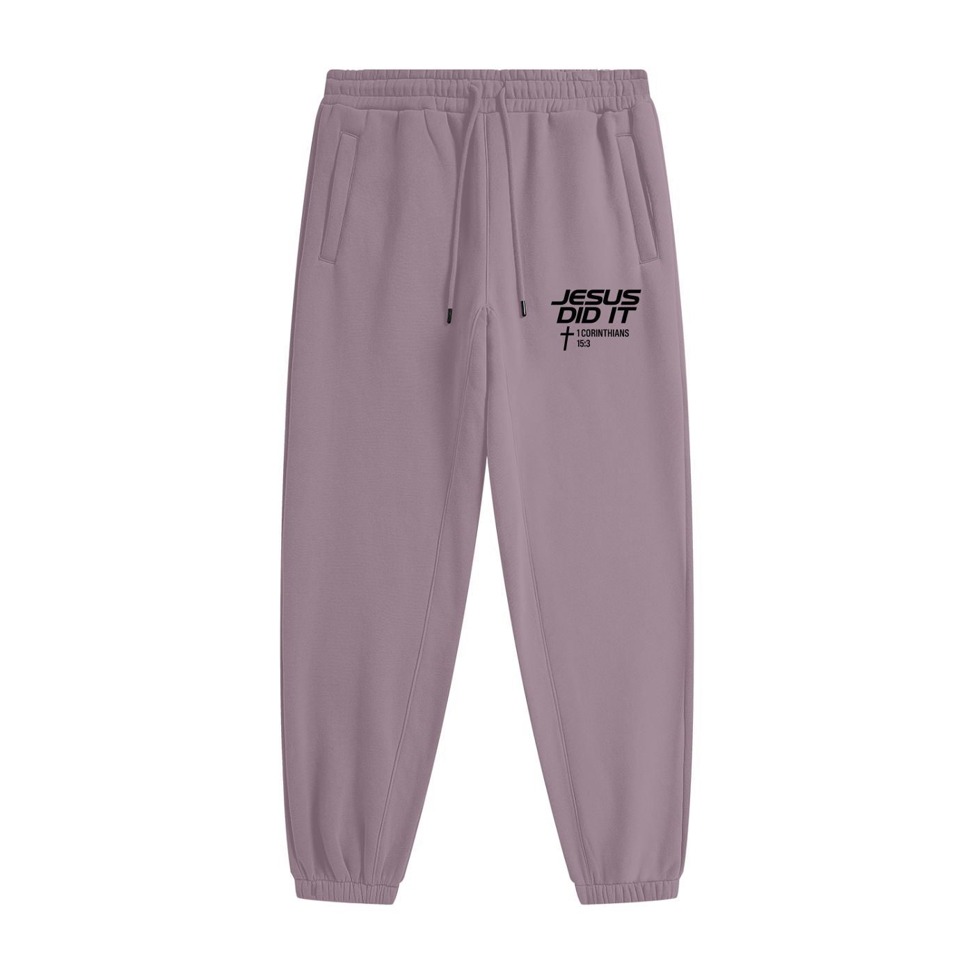 He Did It Unisex Christian Heavyweight Fleece Joggers (sweatpants)