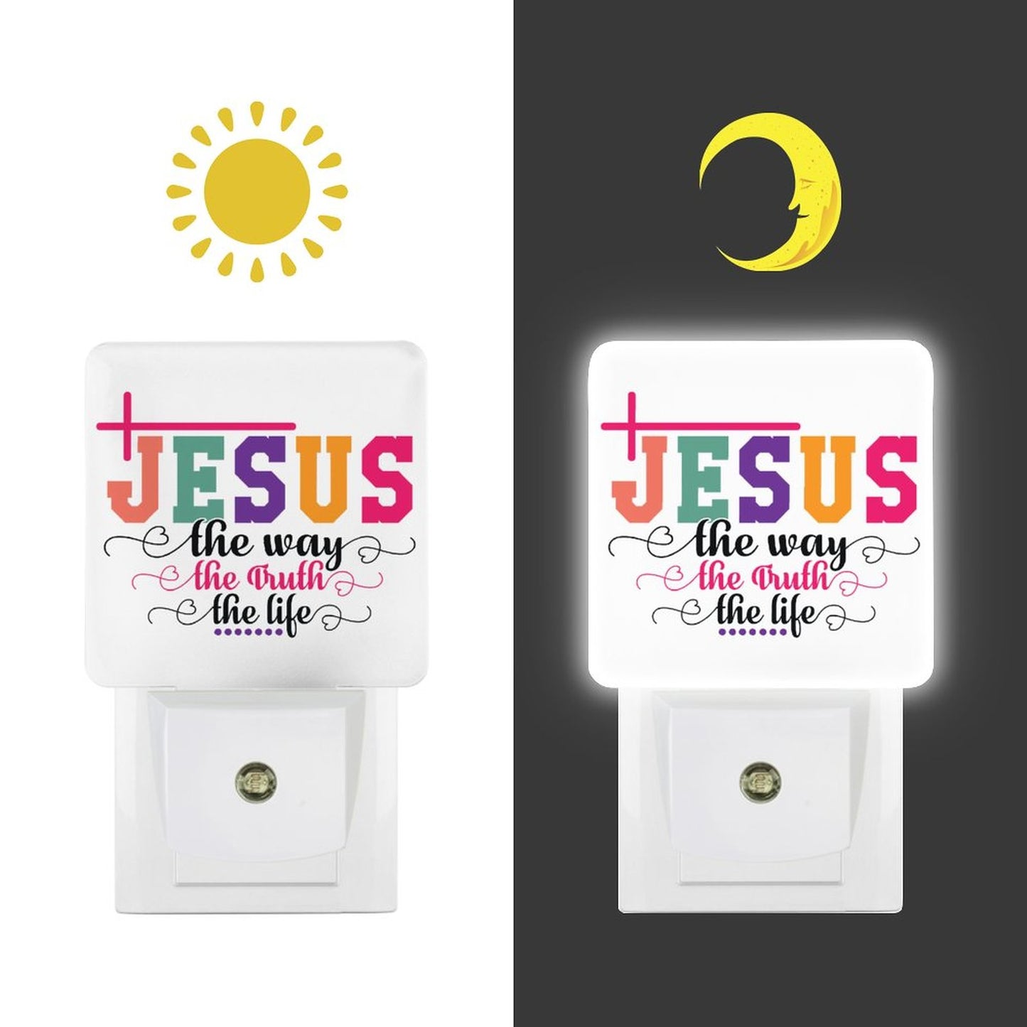 The Way The Truth The Life Christian Night Light For Kids - ClaimedbyGodDesigns