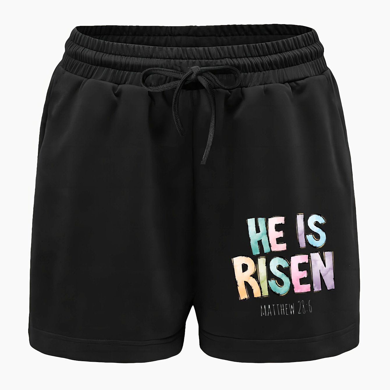 He Is Risen Women's Christian Shorts claimedbygoddesigns