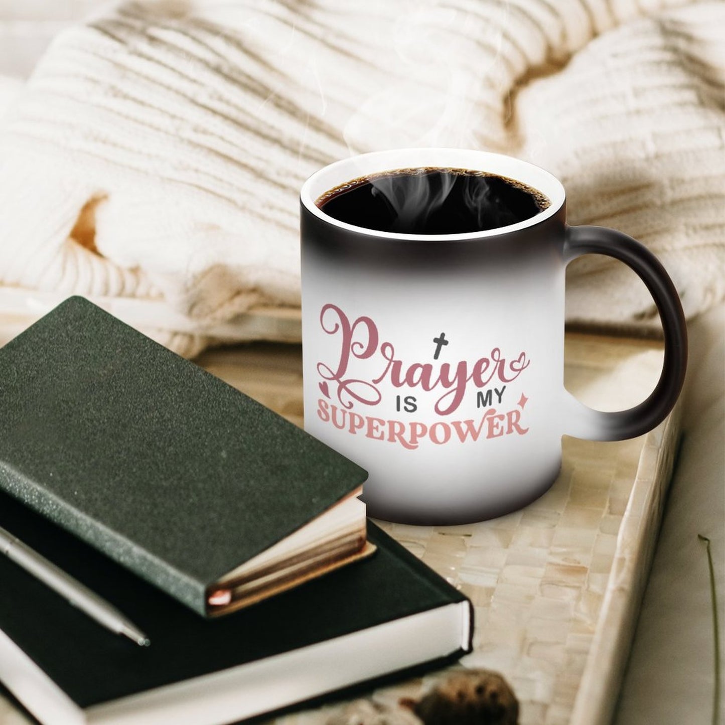 Prayer Is My Superpower Christian Color Changing Mug (Dual-sided)