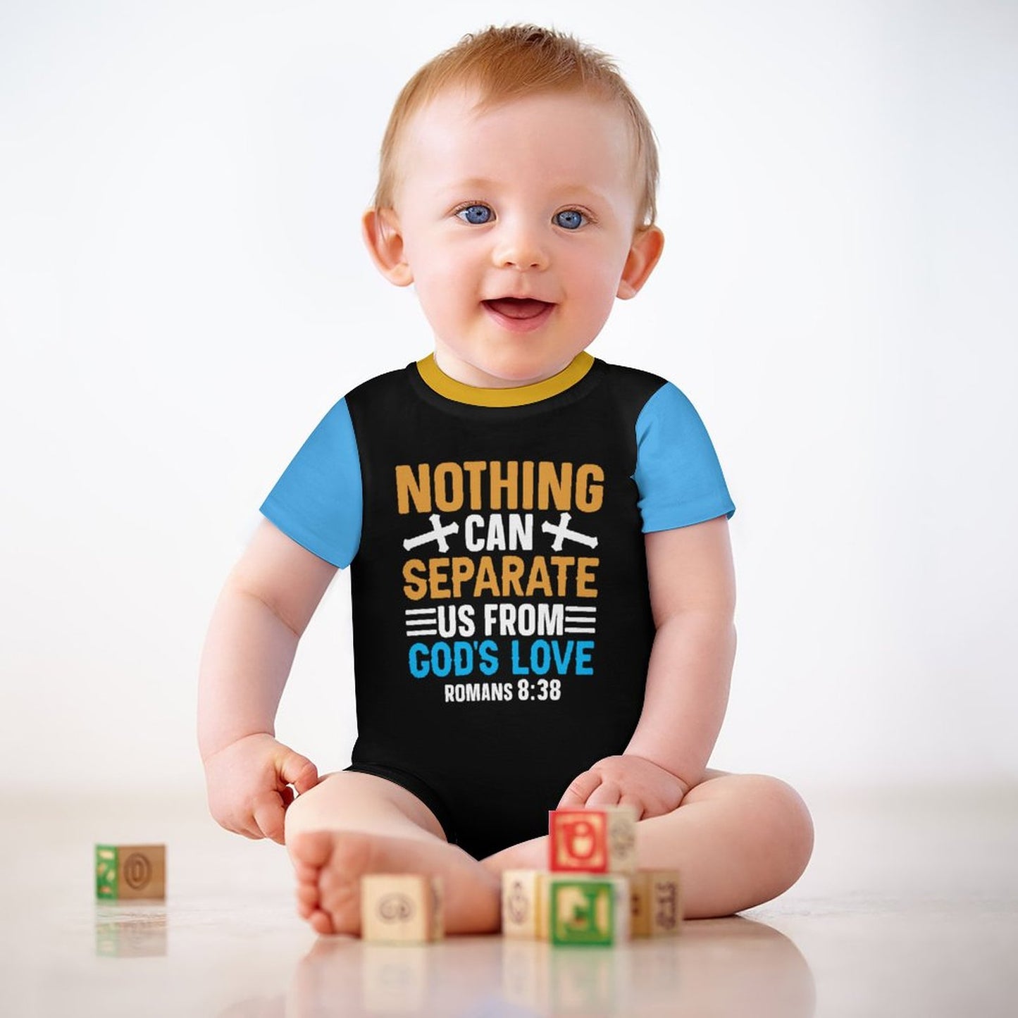 Nothing Can Separate Us From God's Love Christian Baby Onesie SALE-Personal Design