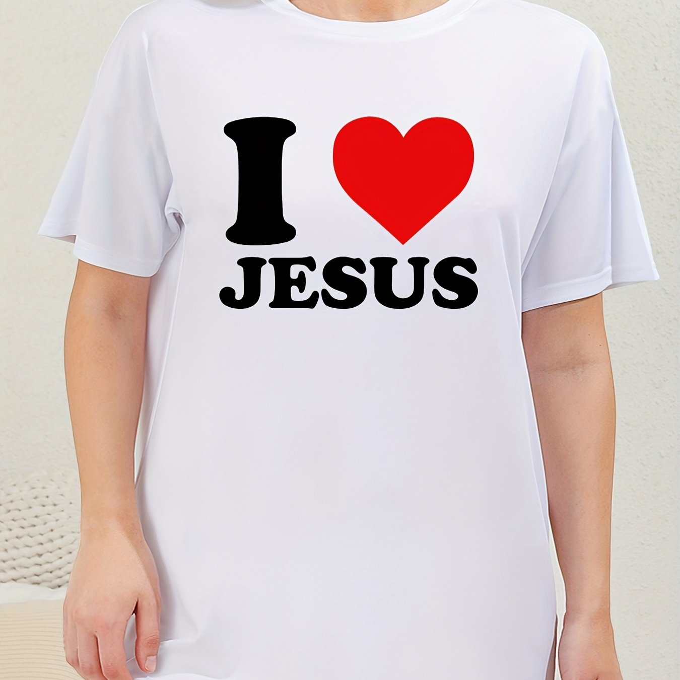 I Love Jesus Plus Size Women's Christian Pajamas claimedbygoddesigns