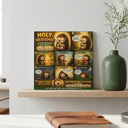 Holy Hedgehog – Building Block Puzzle Ornament - ClaimedbyGodDesigns